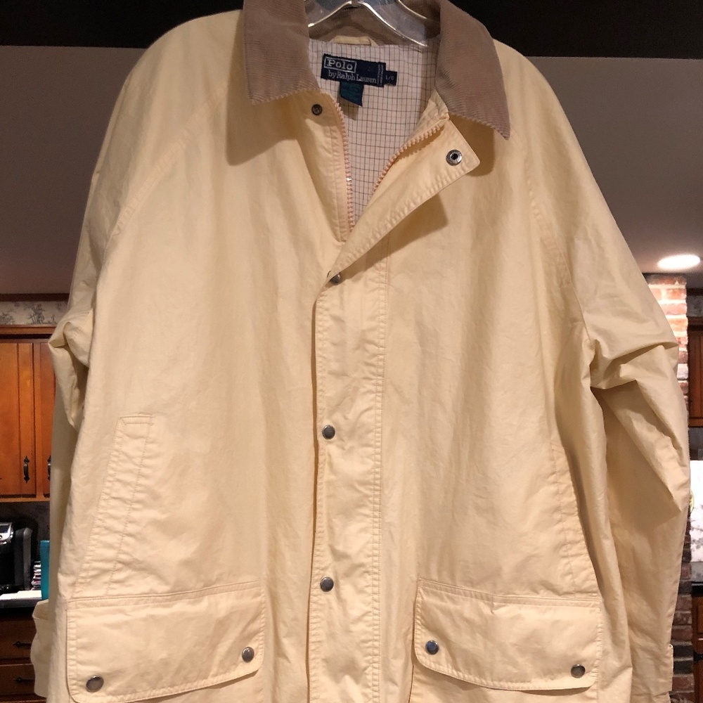 Polo Men's Spring Jacket - Yellow - Size L